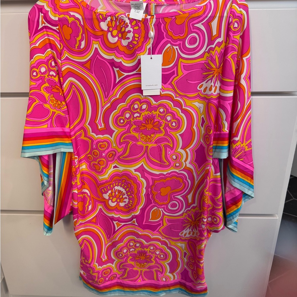 Trina Turk Sunrise 25 Year Anniversary NWT swim cover up-size M